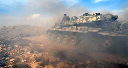 Ejército sirio bombardea posisiones terroristas Más de 80 terroristas mueren en combates en Siria